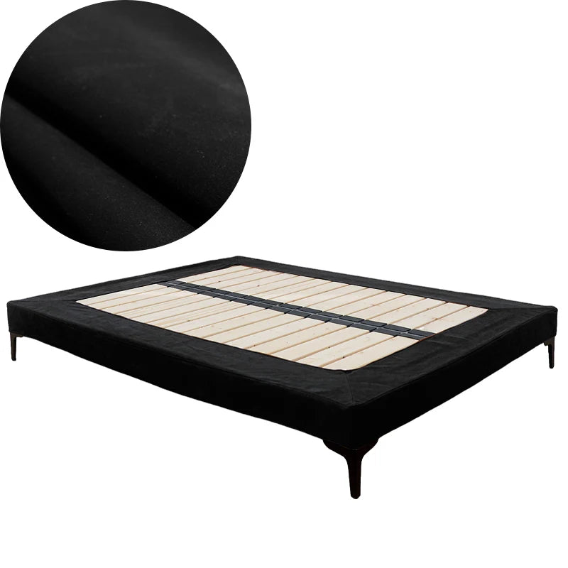 Bed Frame Cover | Sienna Velour - Onyx Noir