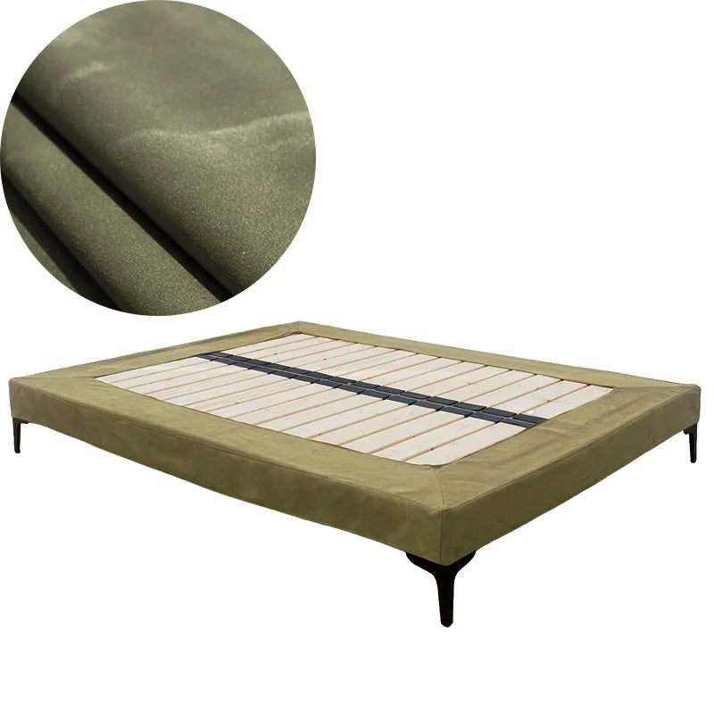 Bed Frame Cover | Sienna Velour - Fieldstone Olive
