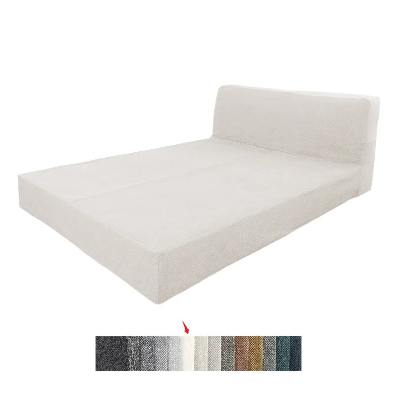 Bed Frame + Headboard Cover In Full | Marlowe Collection - Snow