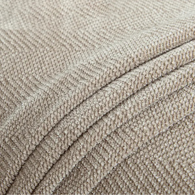 Chenille Solid Woven Stretch Sofa Cover - Cream