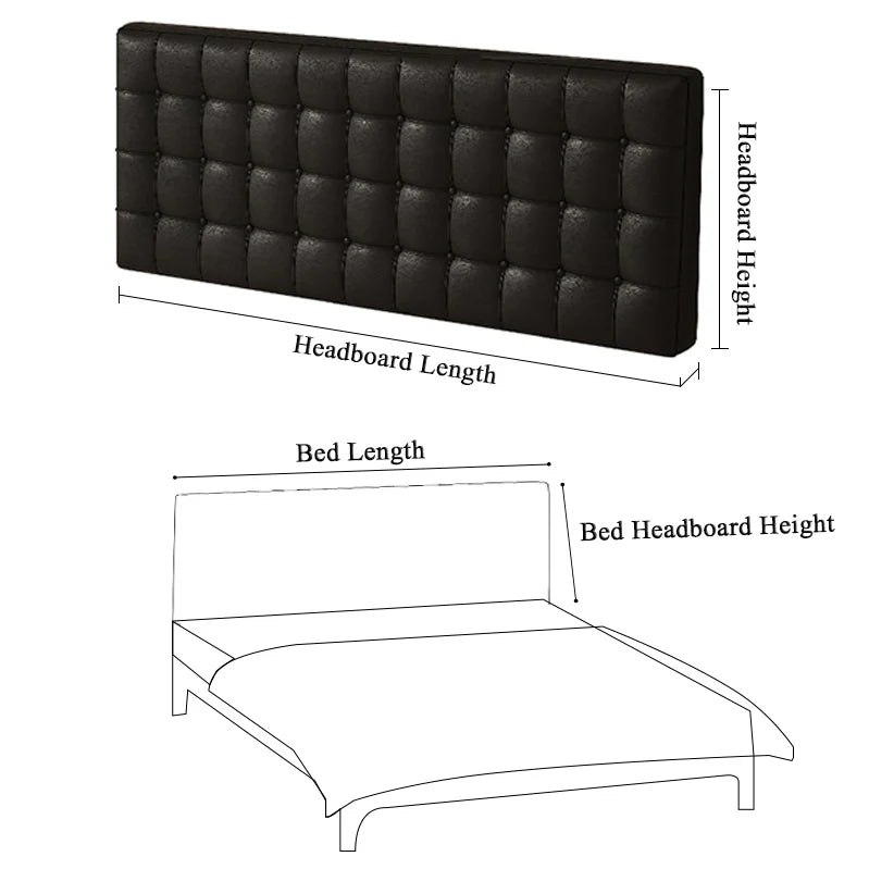 Bed Headboard Cover with Large Cushion | Terravia HB11