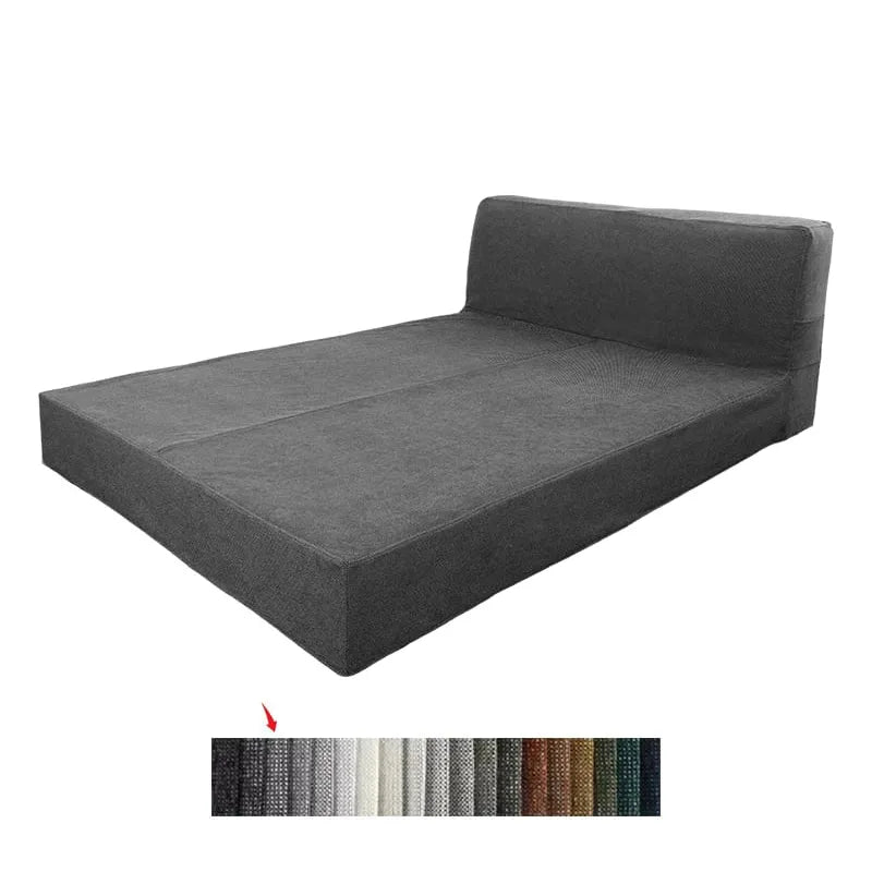 Bed Frame + Headboard Cover In Full | Marlowe Collection - Smoke