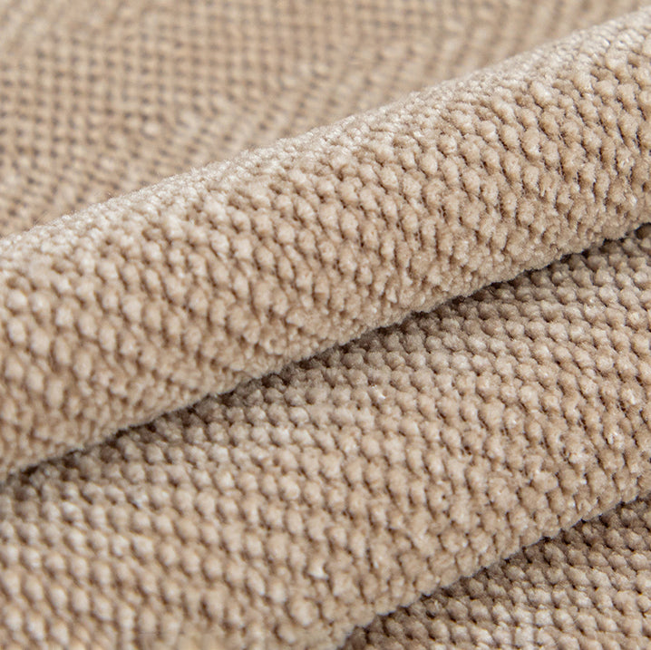 Chenille Solid Woven Stretch Sofa Cushion Cover - Cream