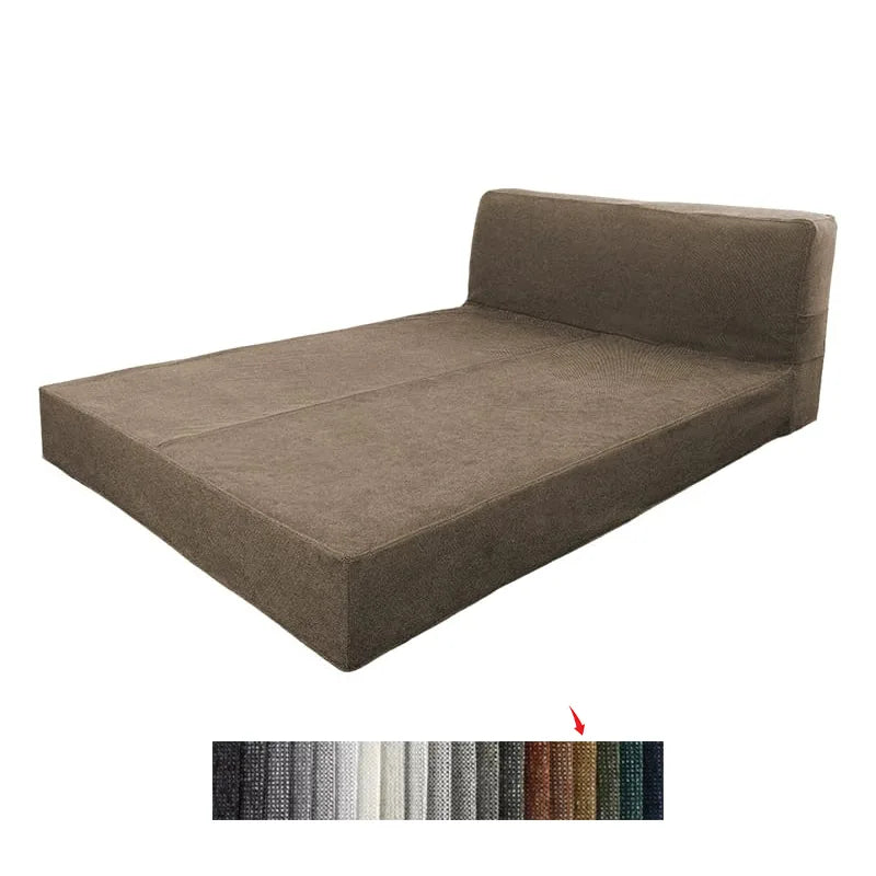 Bed Frame + Headboard Cover In Full | Marlowe Collection - Chesnut