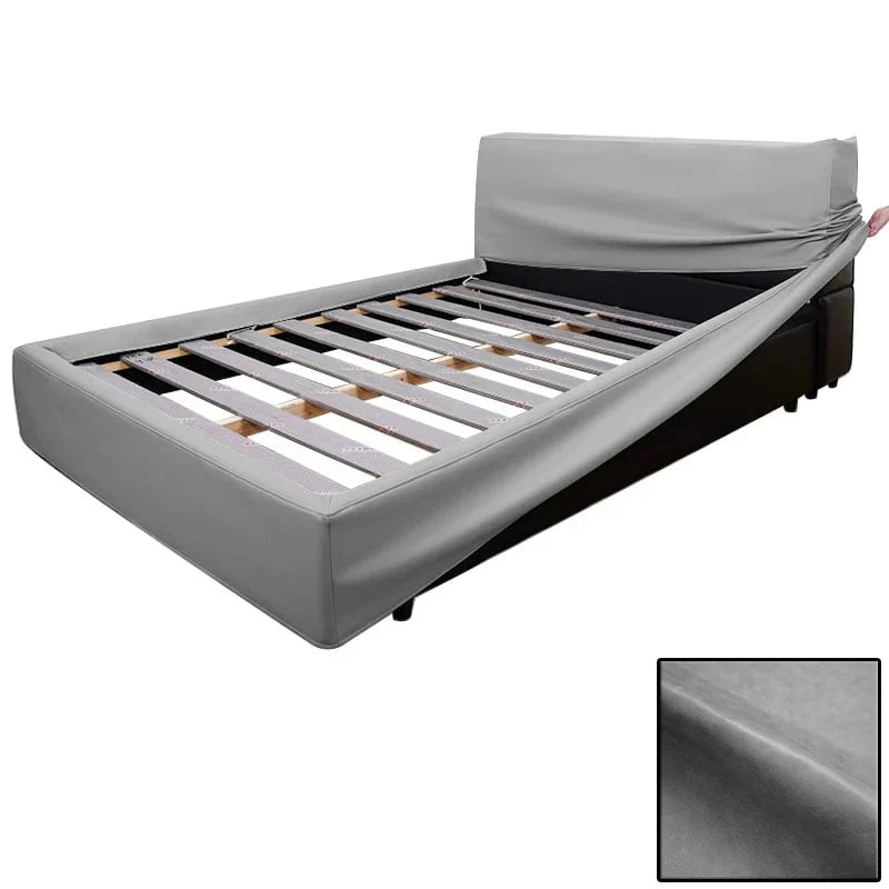 Bed Frame + Headboard Cover | Terravia - Lunar Concrete