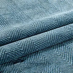 Chenille Solid Woven Stretch Sofa Cushion Cover - Greyish Blue