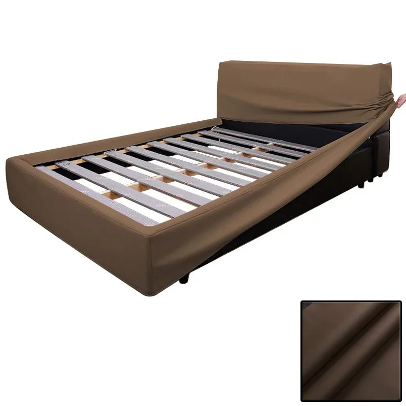 Bed Frame + Headboard Cover | Terravia - Adobe Clay