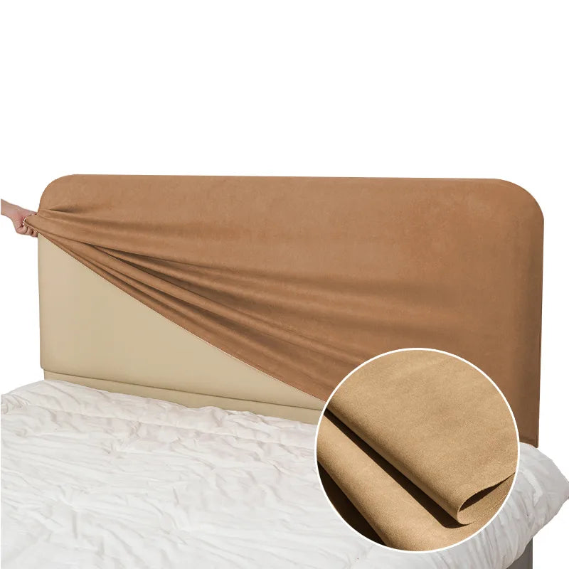Bed Headboard Cover | Sienna Velour - Desert Sand