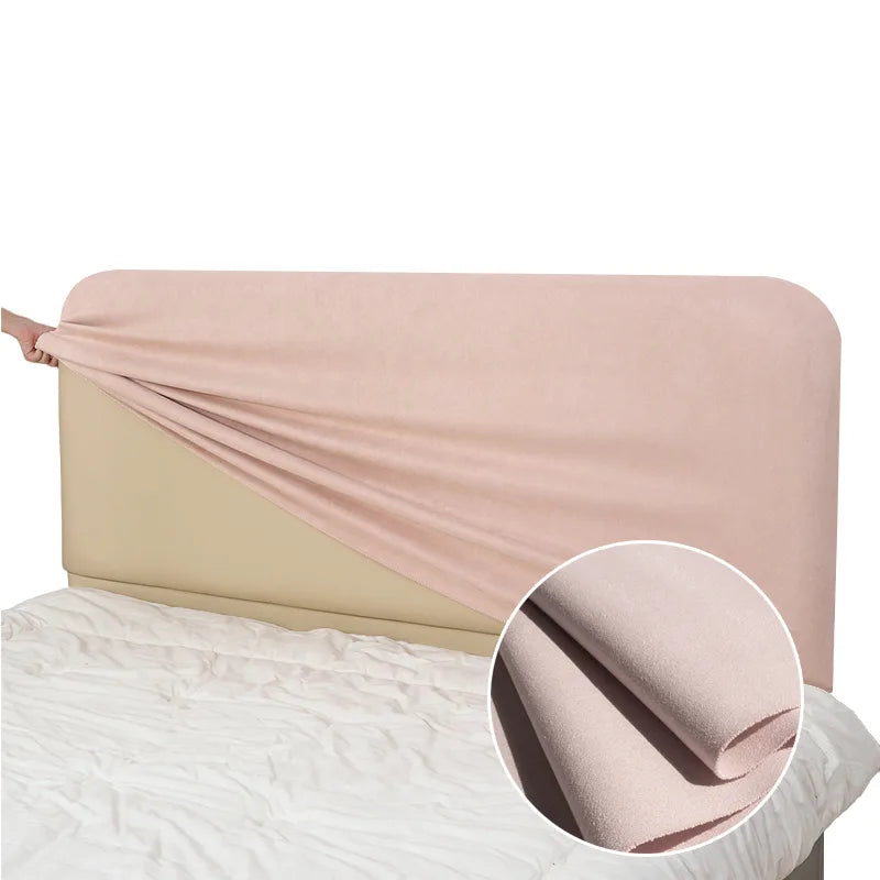 Bed Headboard Cover | Sienna Velour - Petal Whisper