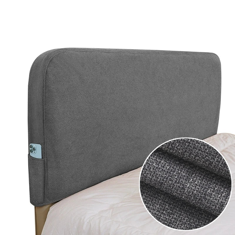 Bed Headboard Cover | Elara Basic - Dark Gray