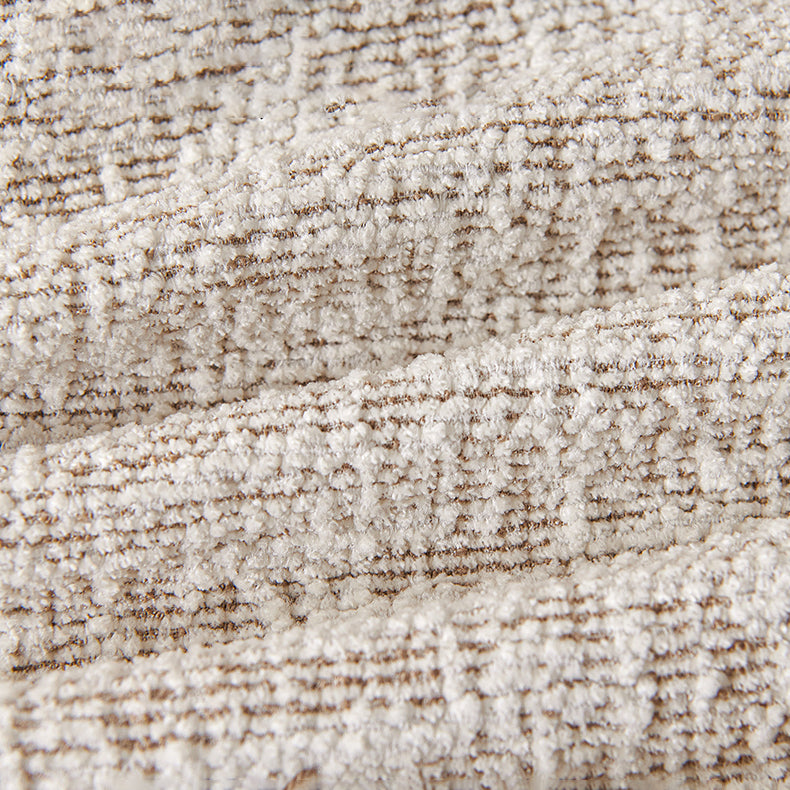 Chenille Solid Woven Stretch Sofa Cushion Cover - Khaki