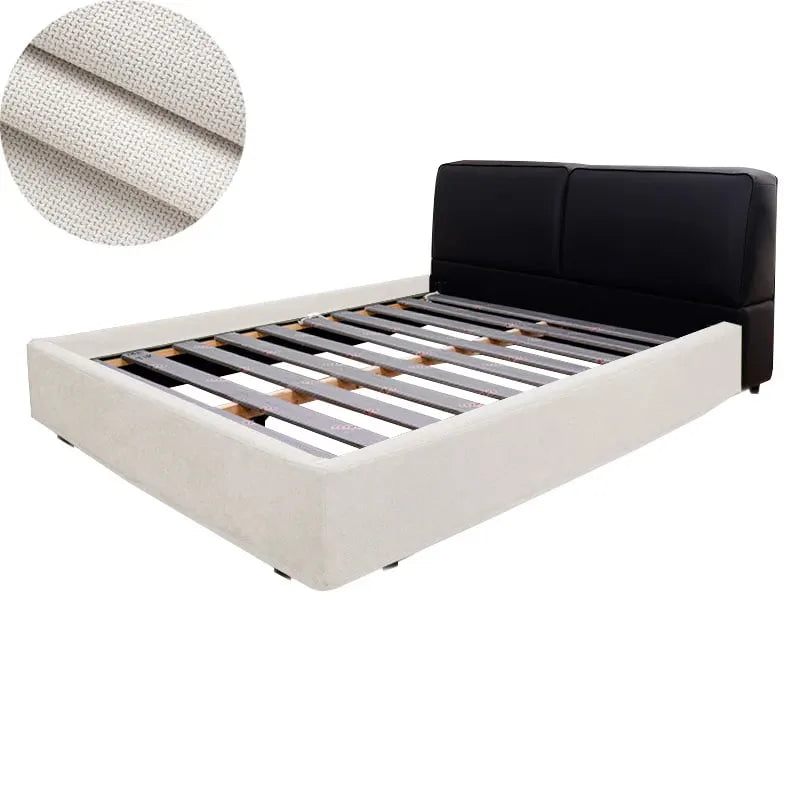 Bed Frame Cover | Elara Flax- White