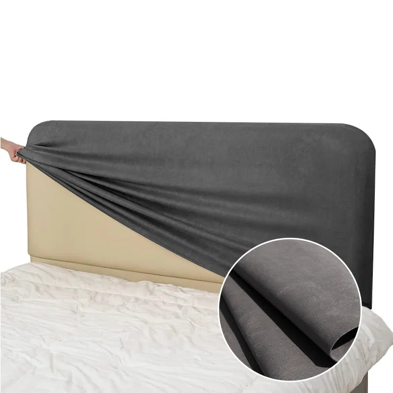 Bed Headboard Cover | Sienna Velour - Urban Slate