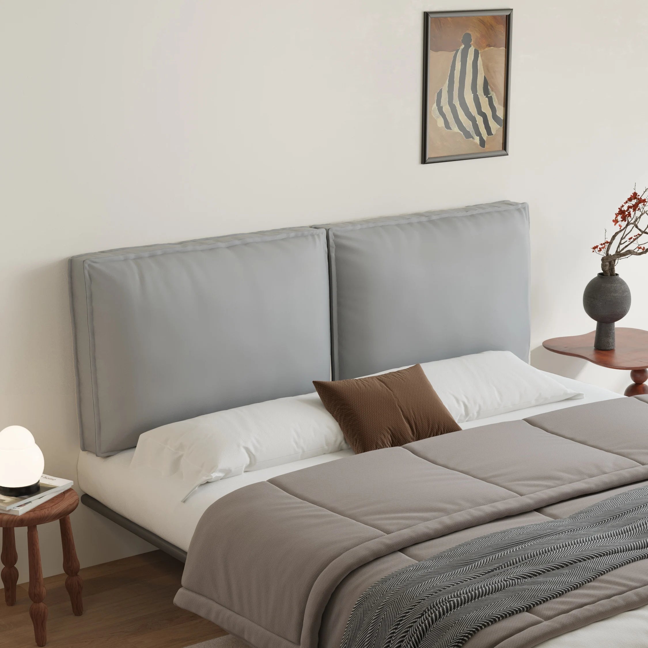 Bed Headboard Cover with Large Cushion | Terravia HB-15