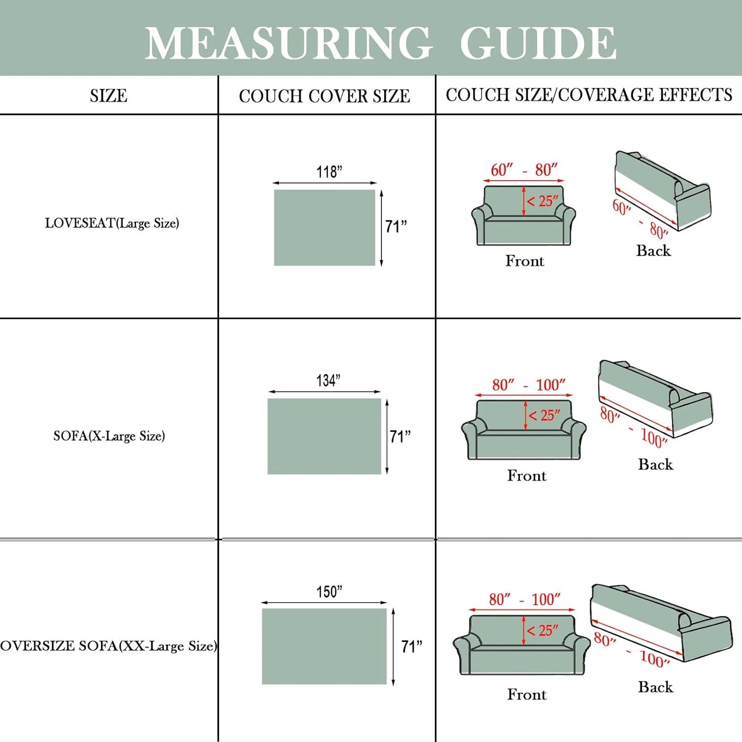 BOHO Couch Cover In Brick Light Green