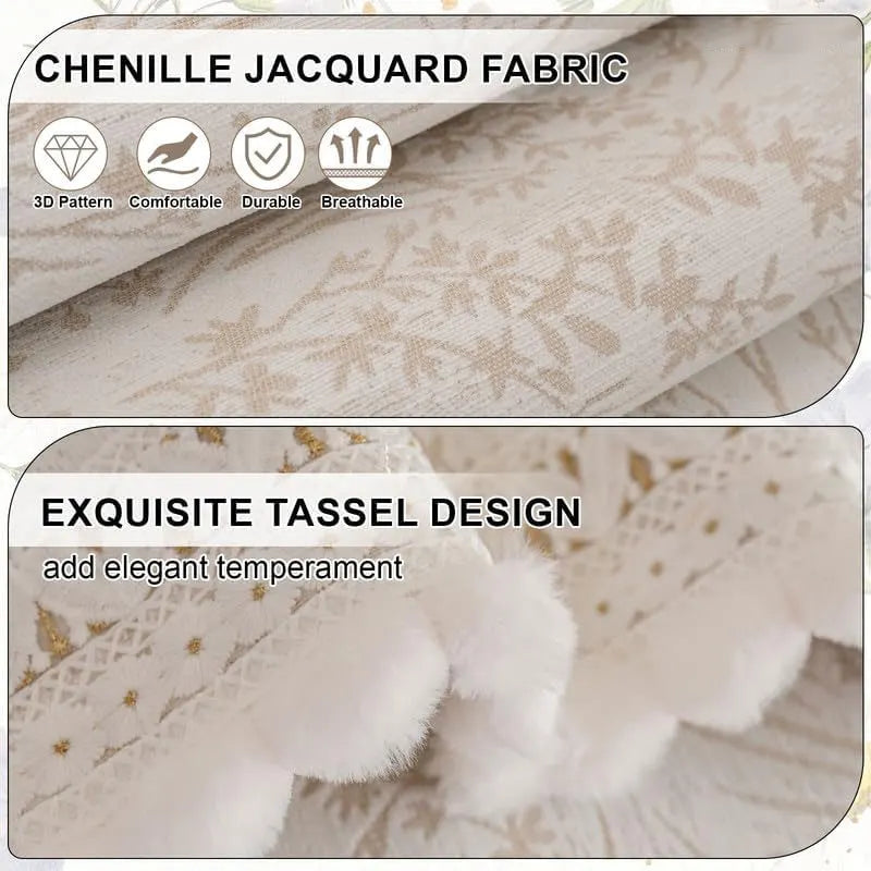 Couch Cushion Cover In Khaki Floral