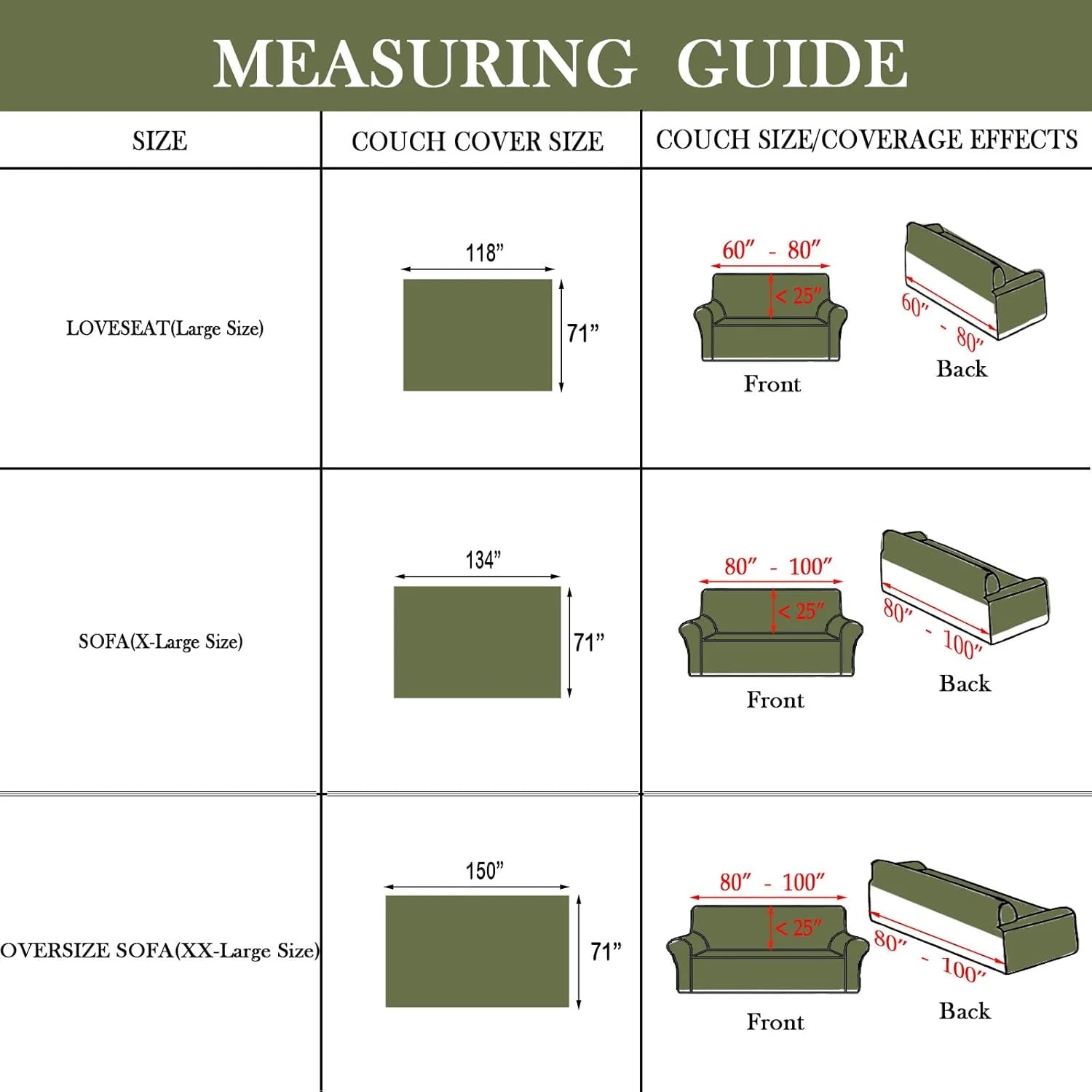 Chenille Solid Woven Stretch Sofa Blanket - Green