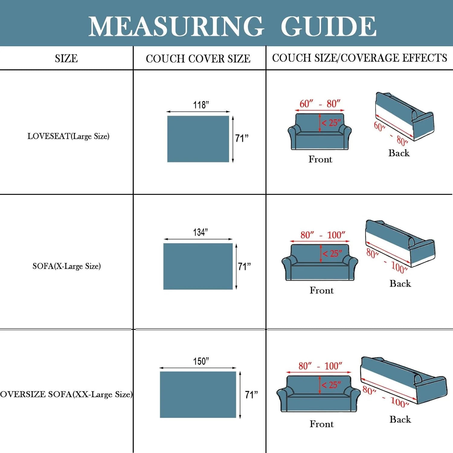 BOHO Couch Cover In Brick Blue