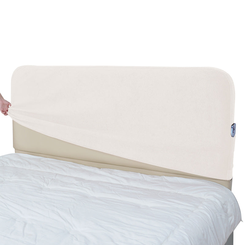 Bed Headboard Cover | Performance Antimicrobial Chenille - Alabaster Veil