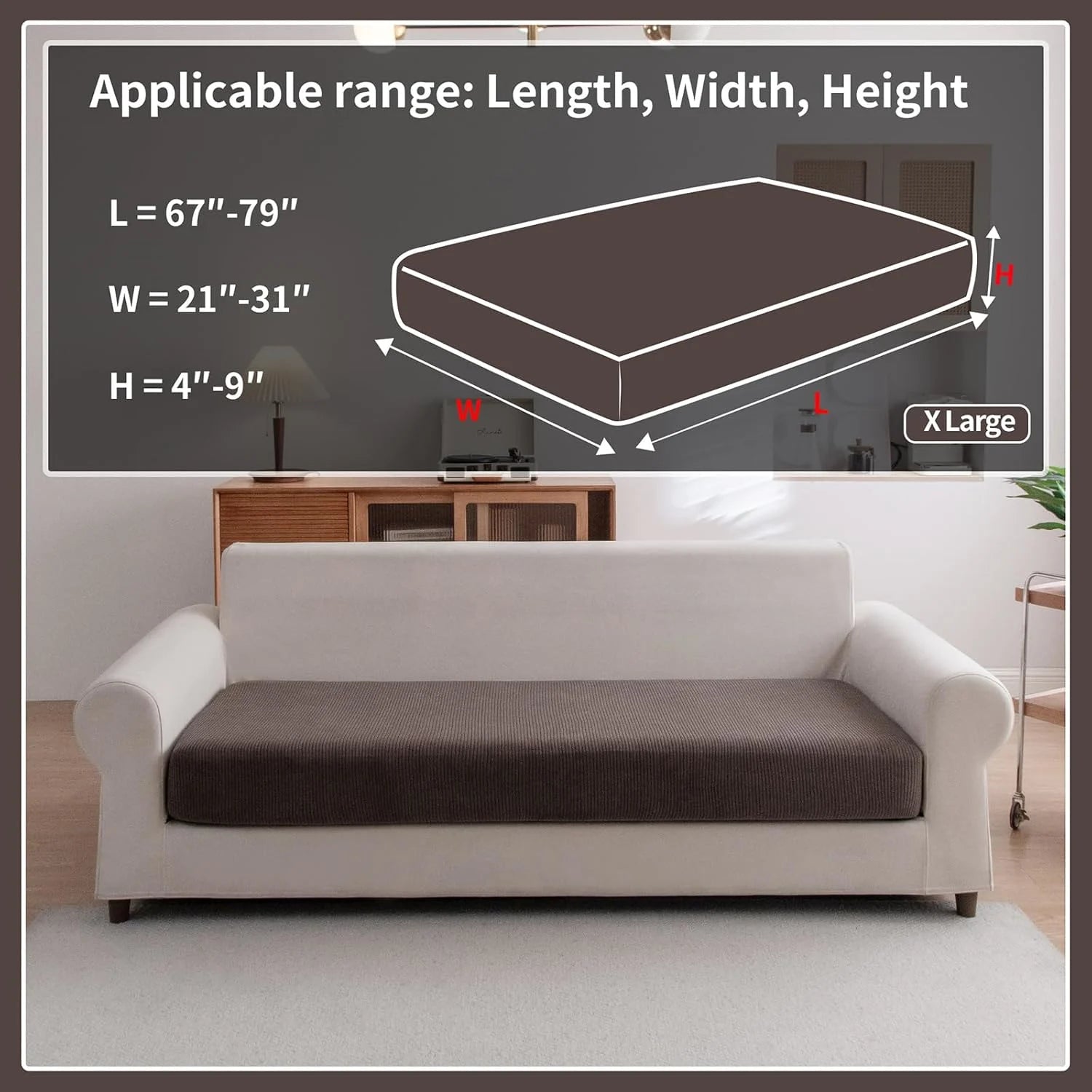 Tenaura marron (coussin)