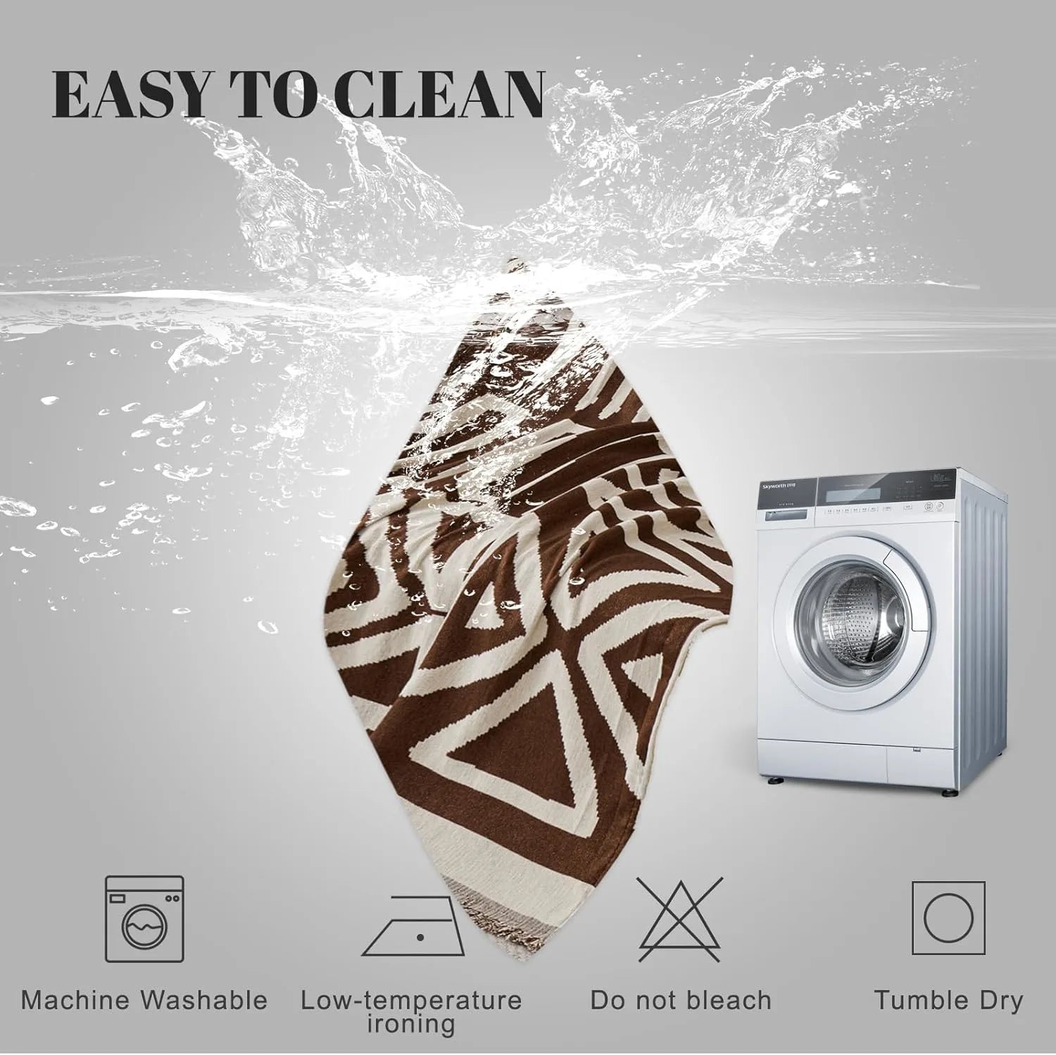 BOHO Couch Cover In Chocolate