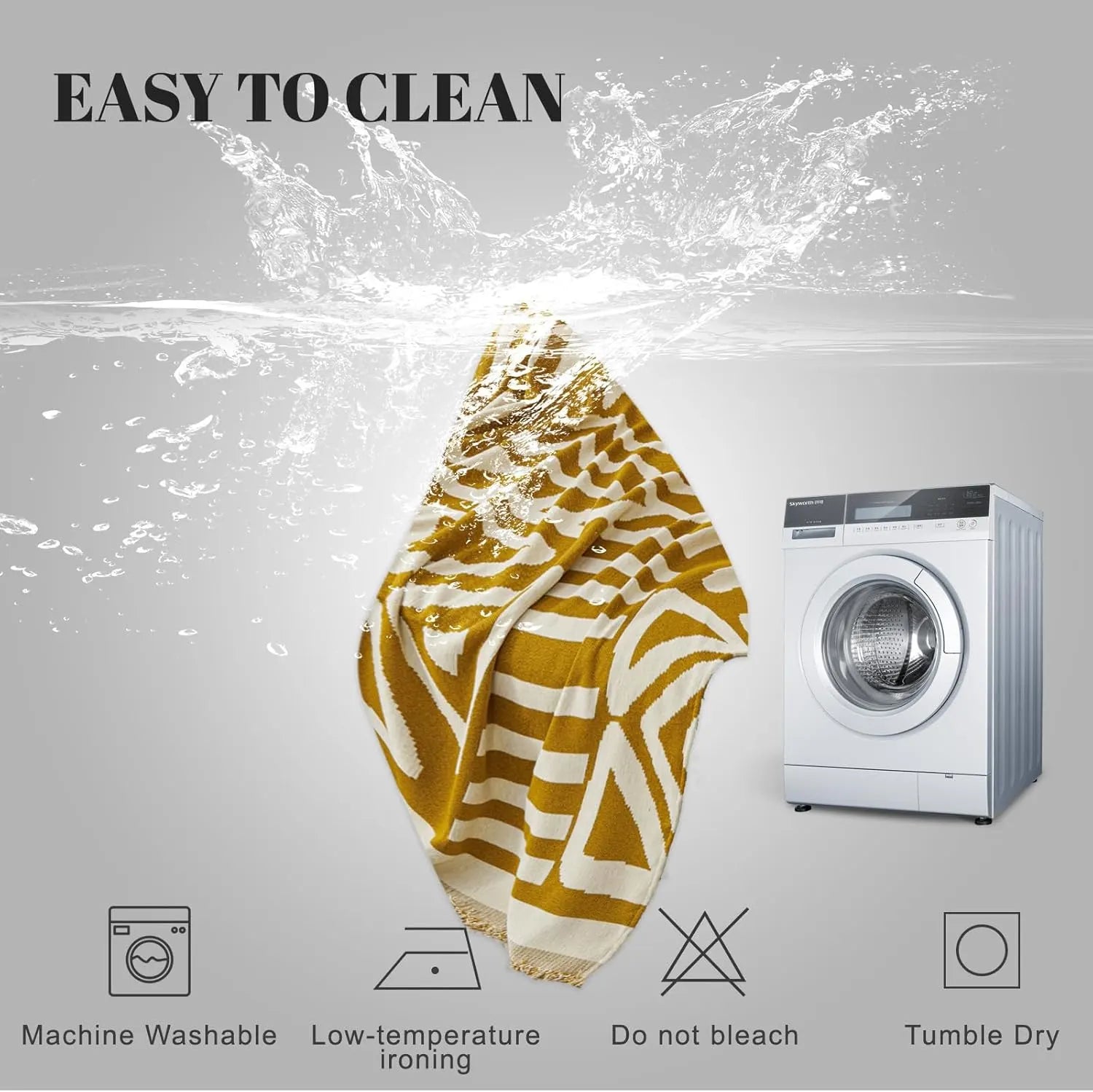 BOHO Couch Cover In Mustard Yellow