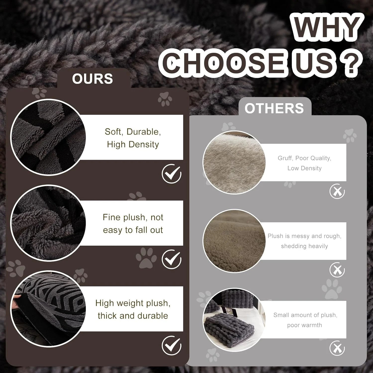 BOHO Couch Cover In Fuzzy Dark Gray