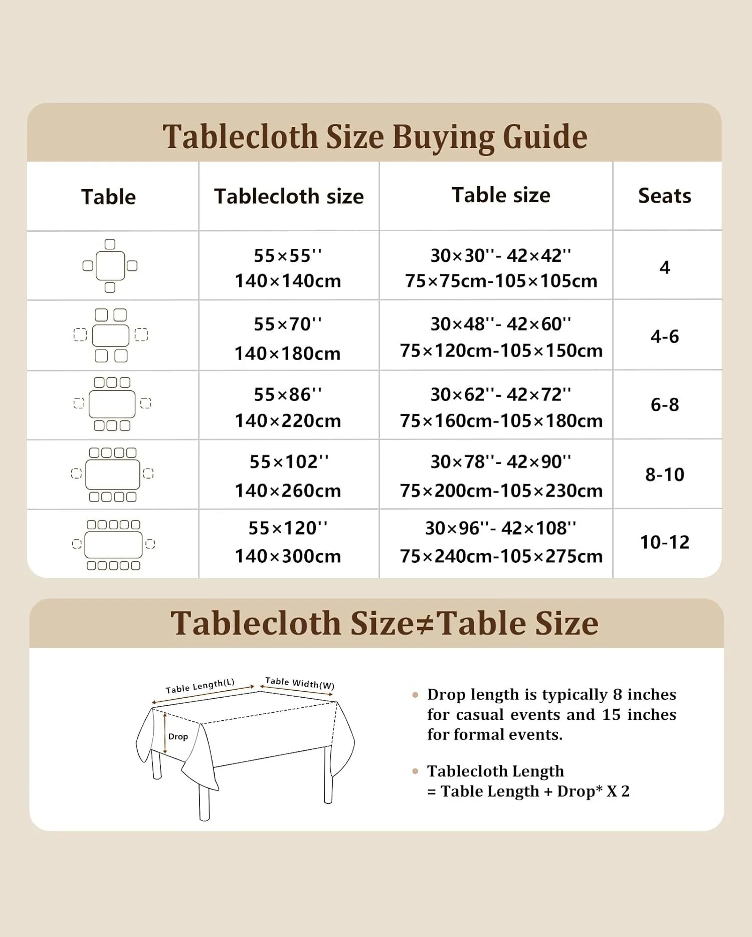 Embroidered Table Cloth for Dining Table | YM·Beige Copper Coin Hollow·Ins