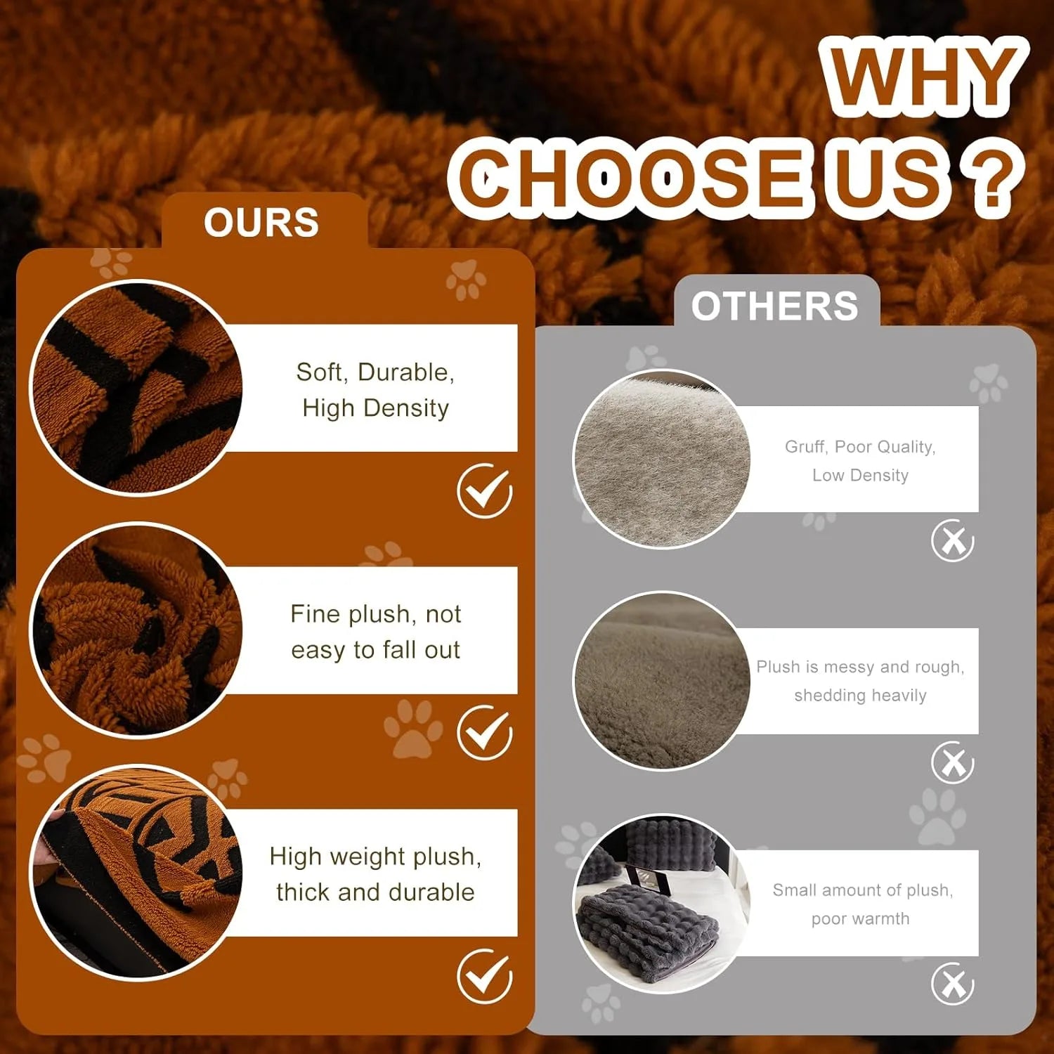 BOHO Couch Cover In Fuzzy Brunt Orange