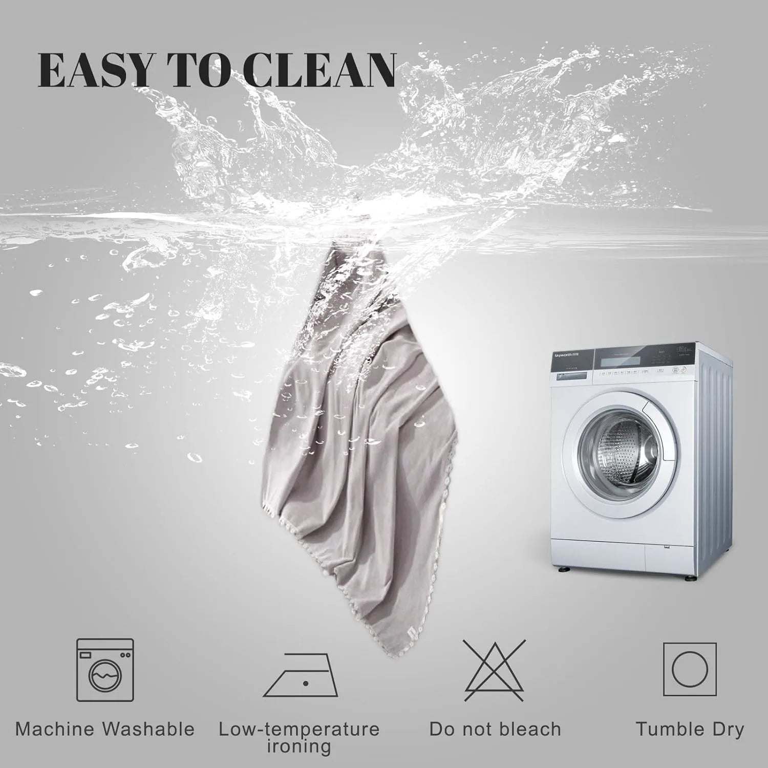 Soild Couch Cover In Gray