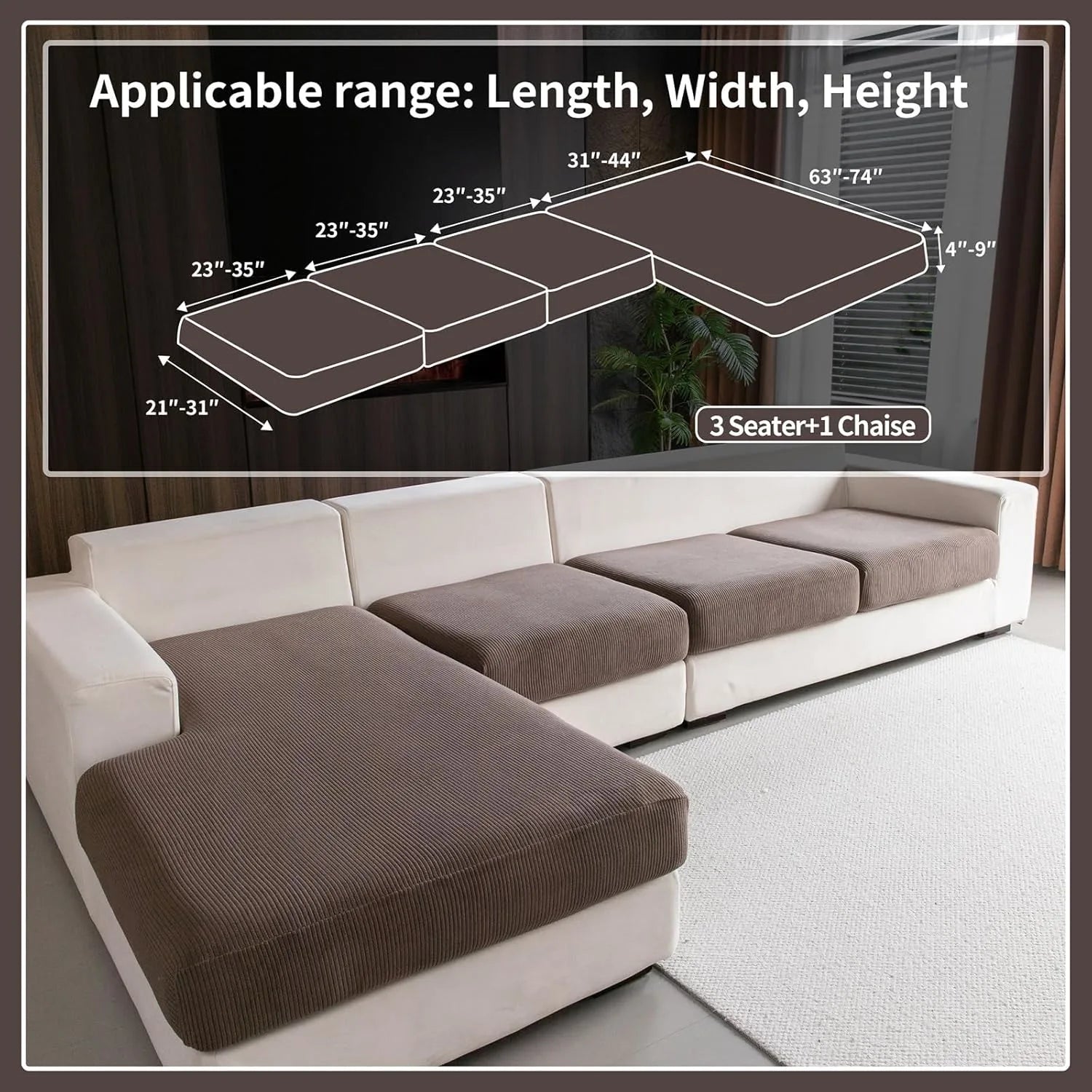 Tenaura marron (coussin)