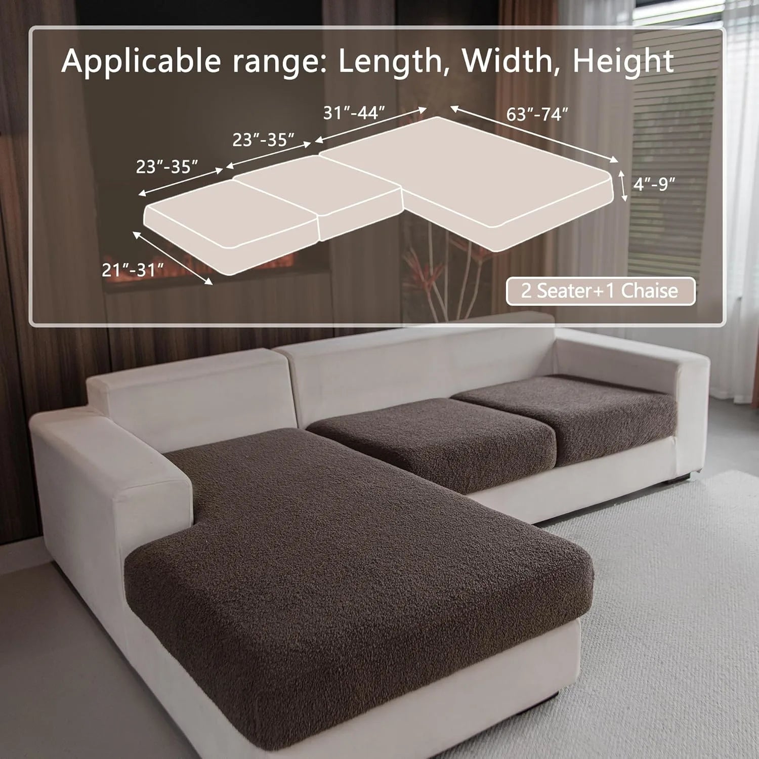 Veludon marron (Coussin)