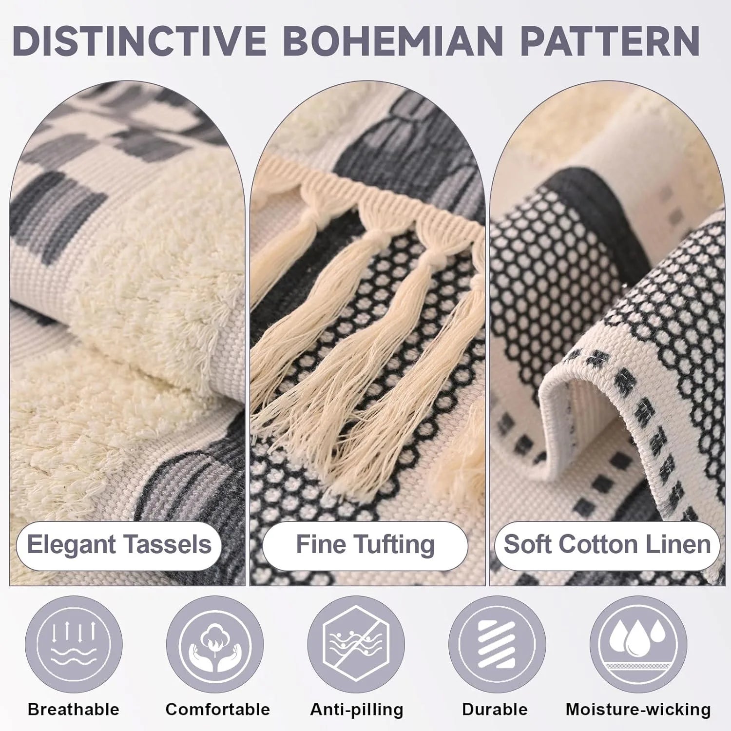 Couch Cushion Cover In Stripe Gray