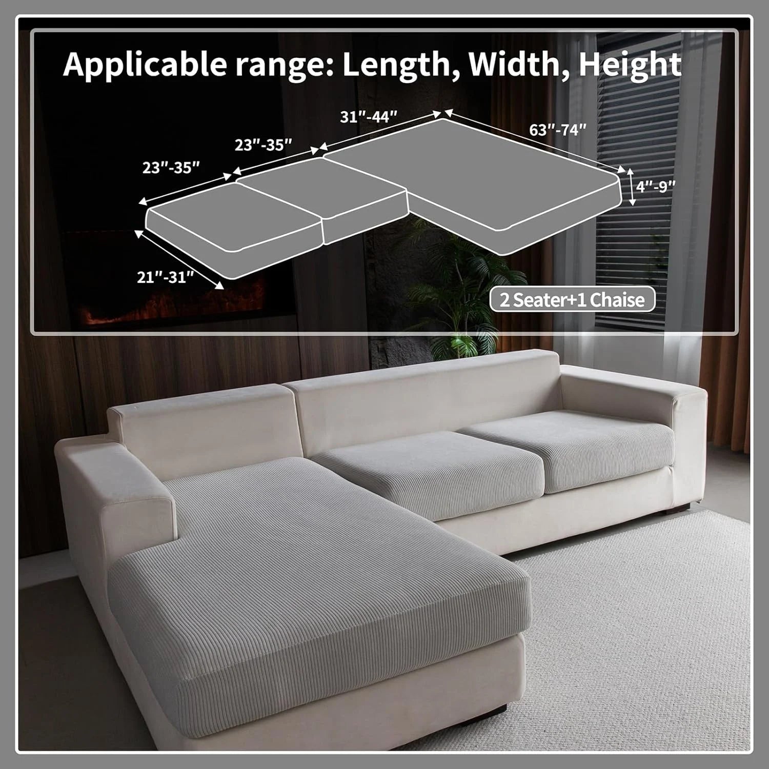 Tenaura gris clair (coussin)