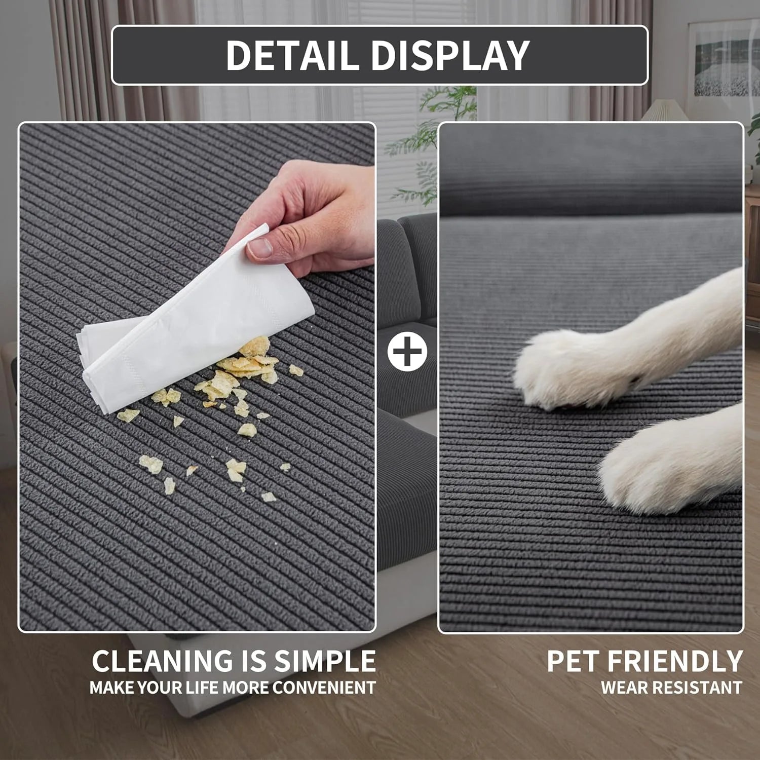 Tenaura gris foncé (coussin)