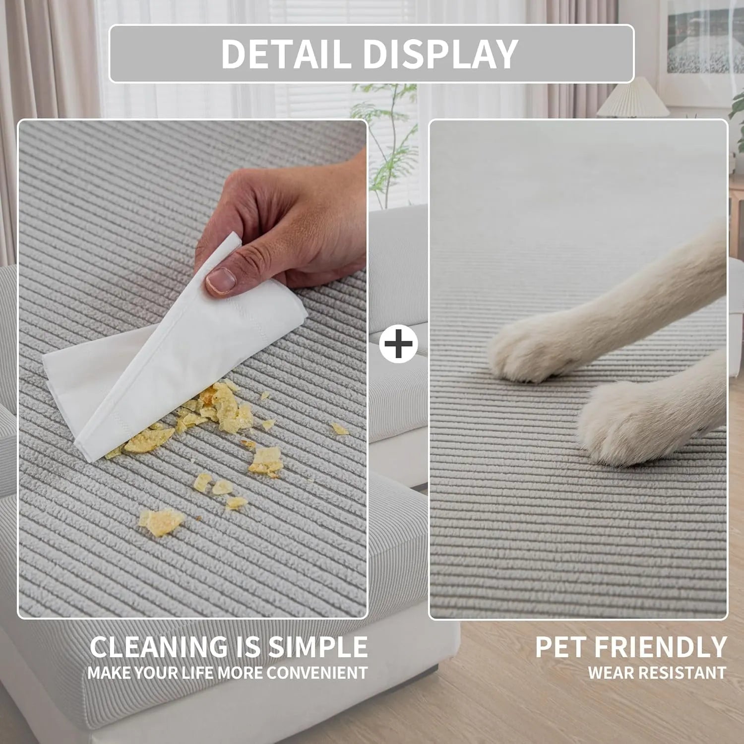 Tenaura gris clair (coussin)