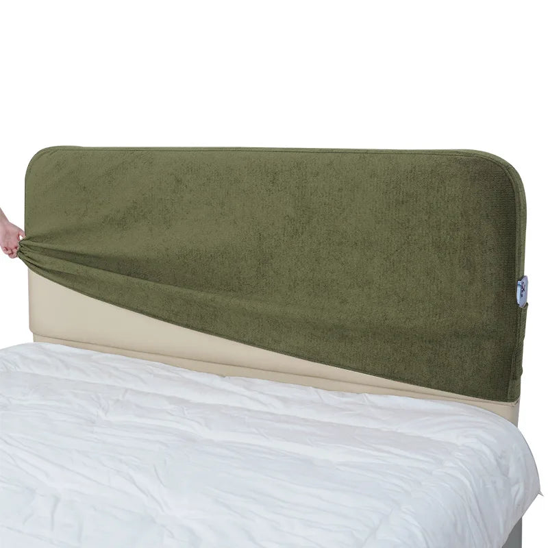 Bed Headboard Cover | Performance Antimicrobial Chenille - Verdant Relic
