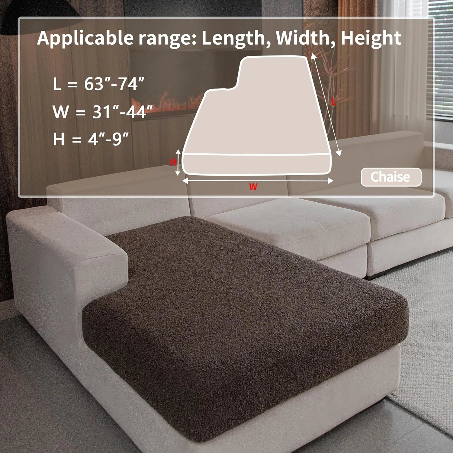 Veludon marron (Coussin)