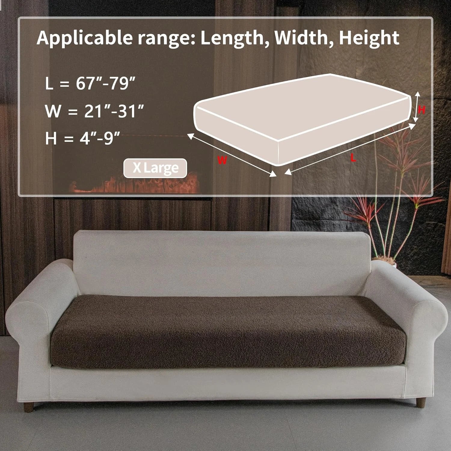 Veludon marron (Coussin)