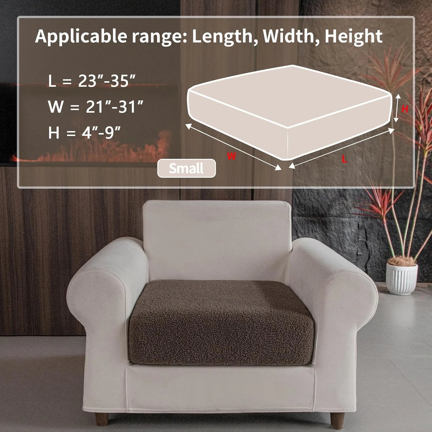 Veludon marron (Coussin)