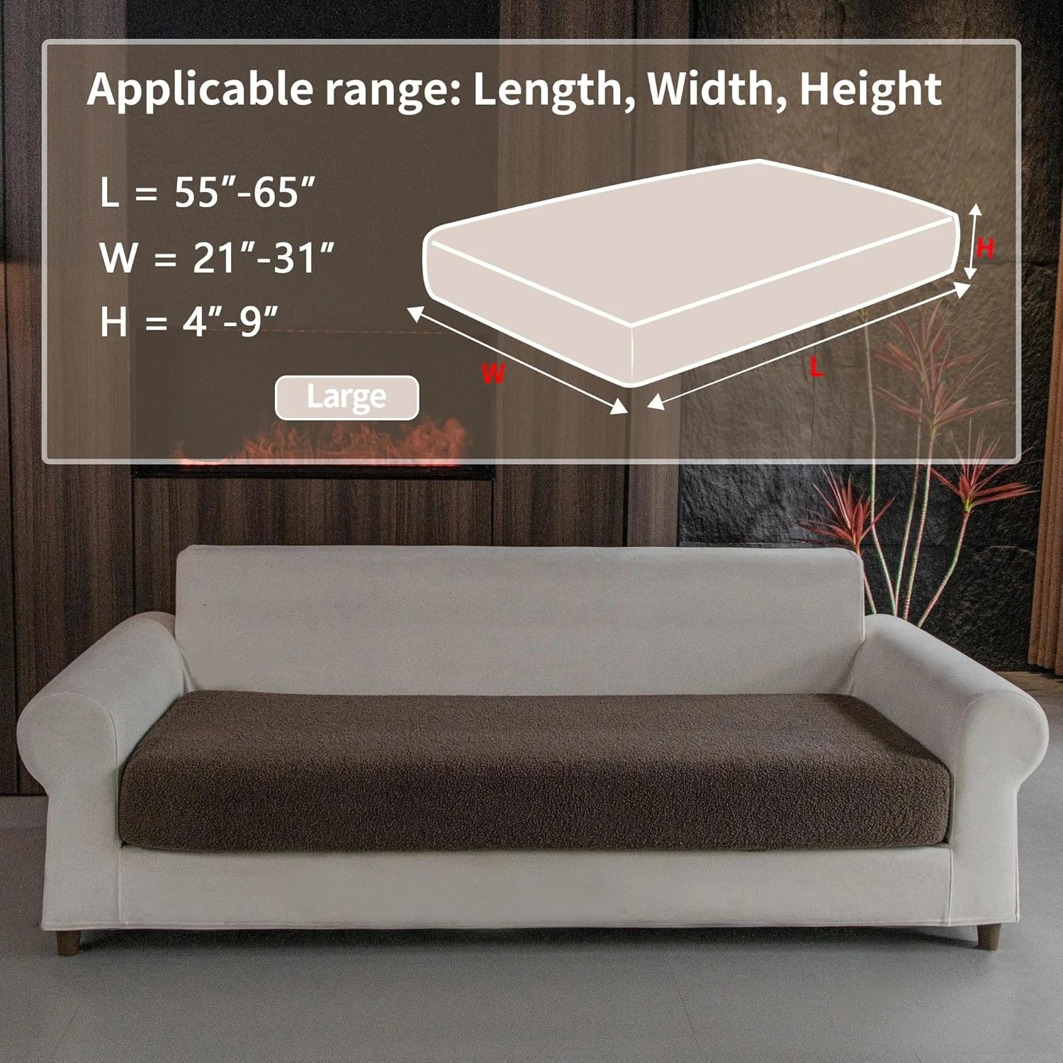 Veludon marron (Coussin)