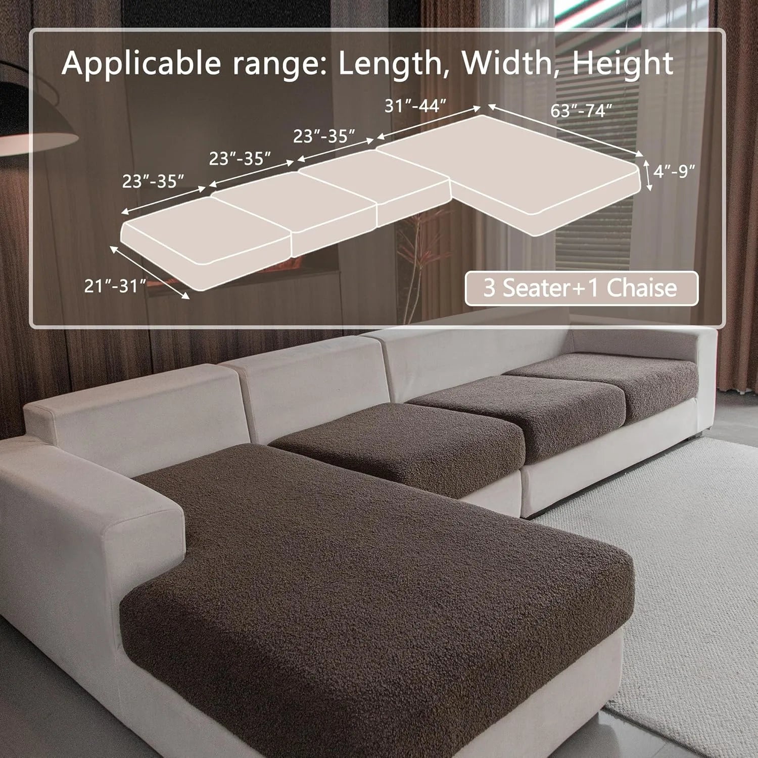 Veludon marron (Coussin)