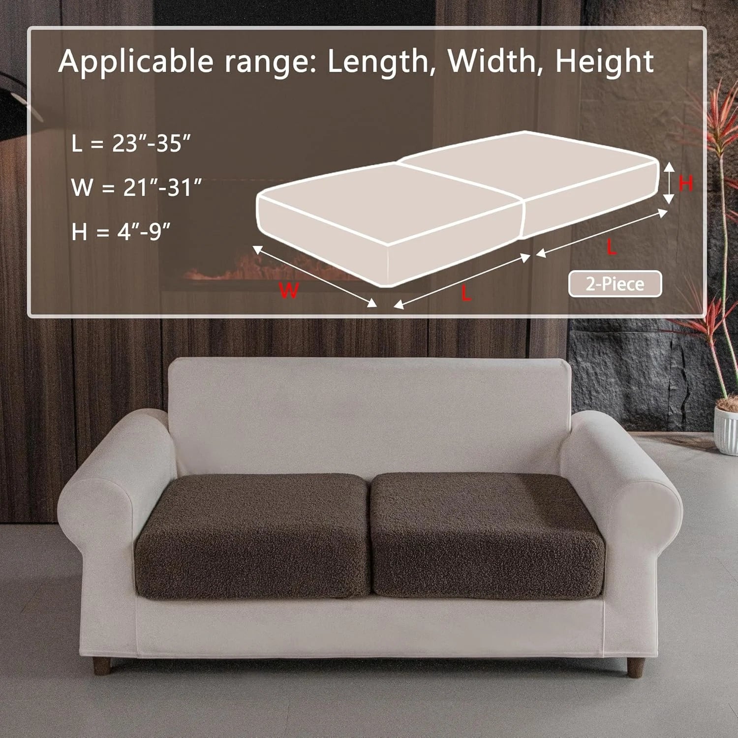 Veludon marron (Coussin)