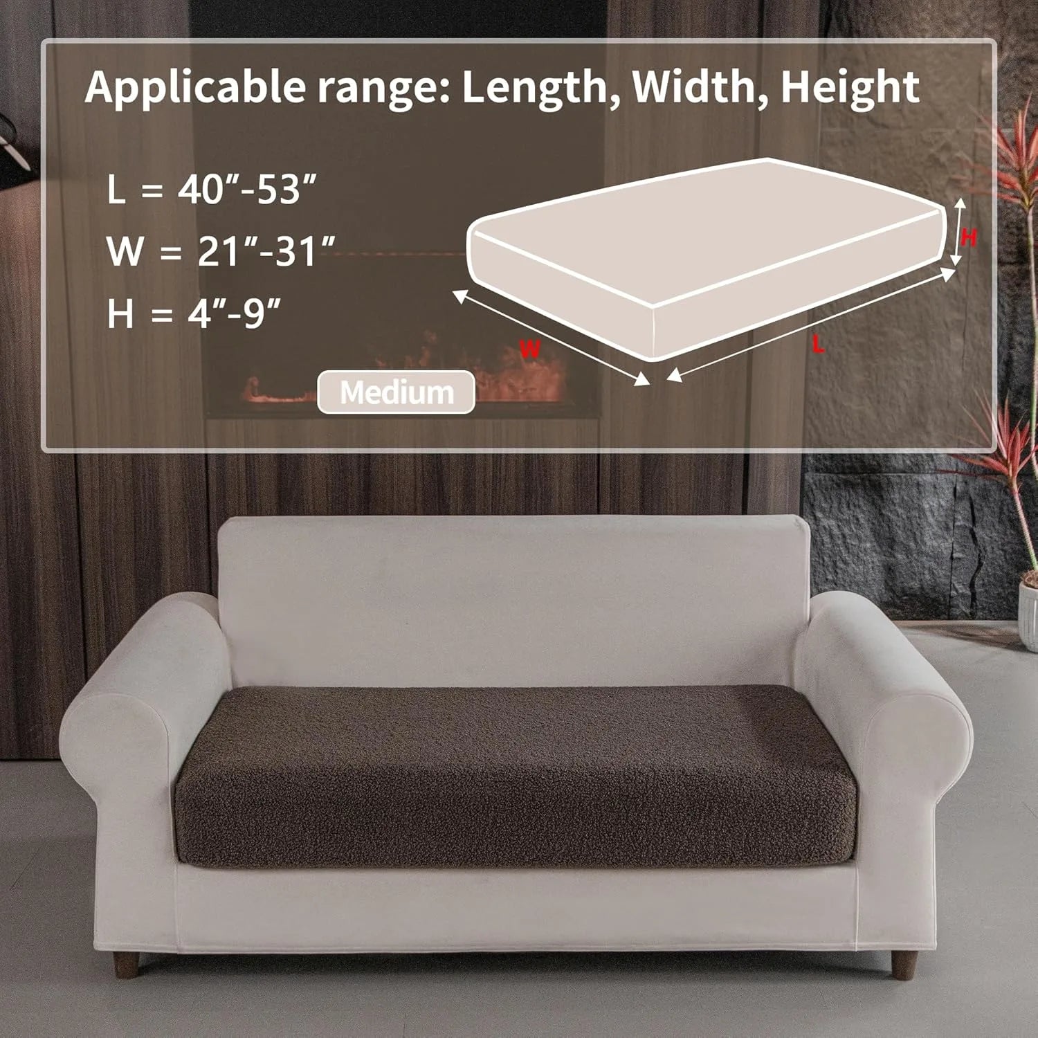 Veludon marron (Coussin)