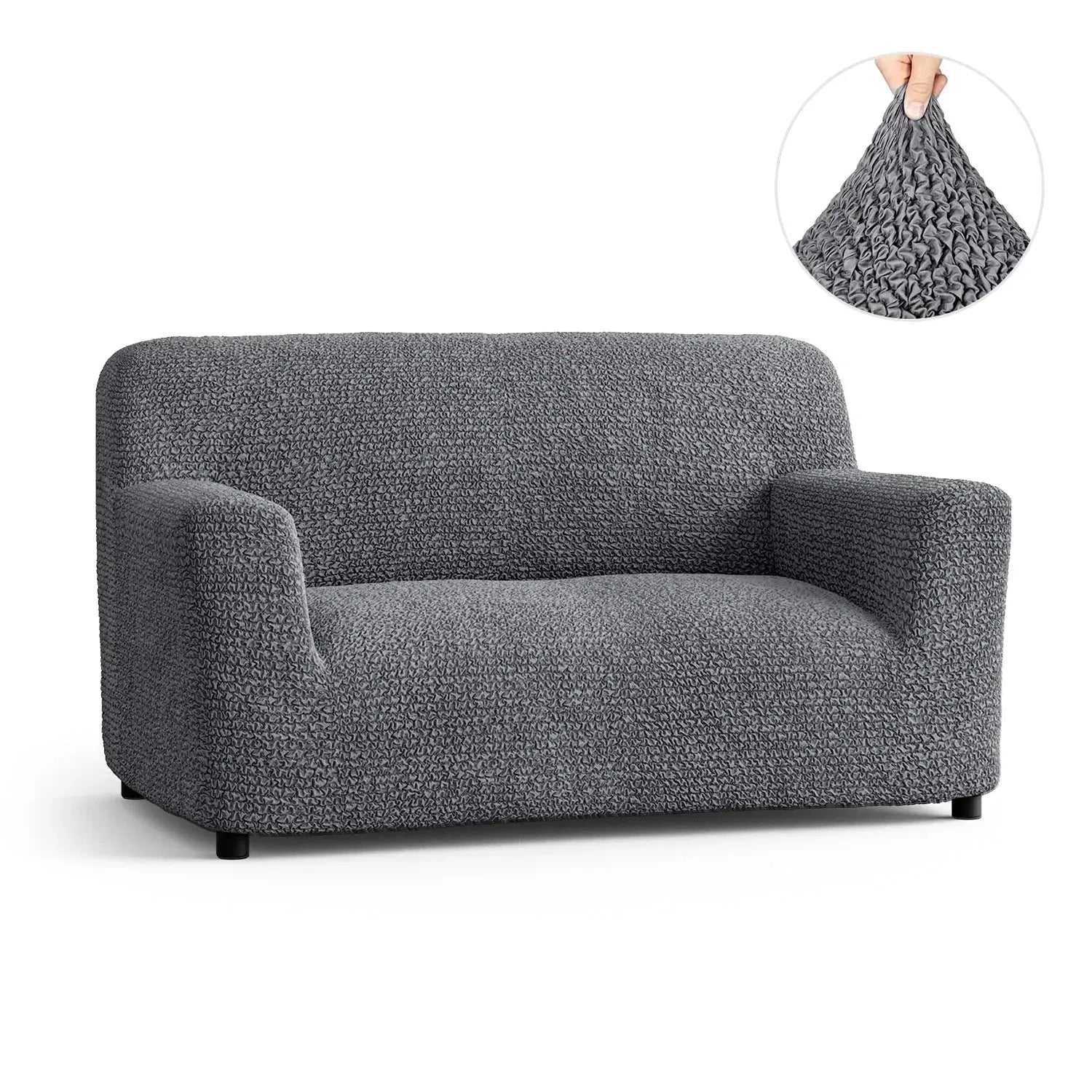 Dark Gray Microfibra Sofa Slipcover