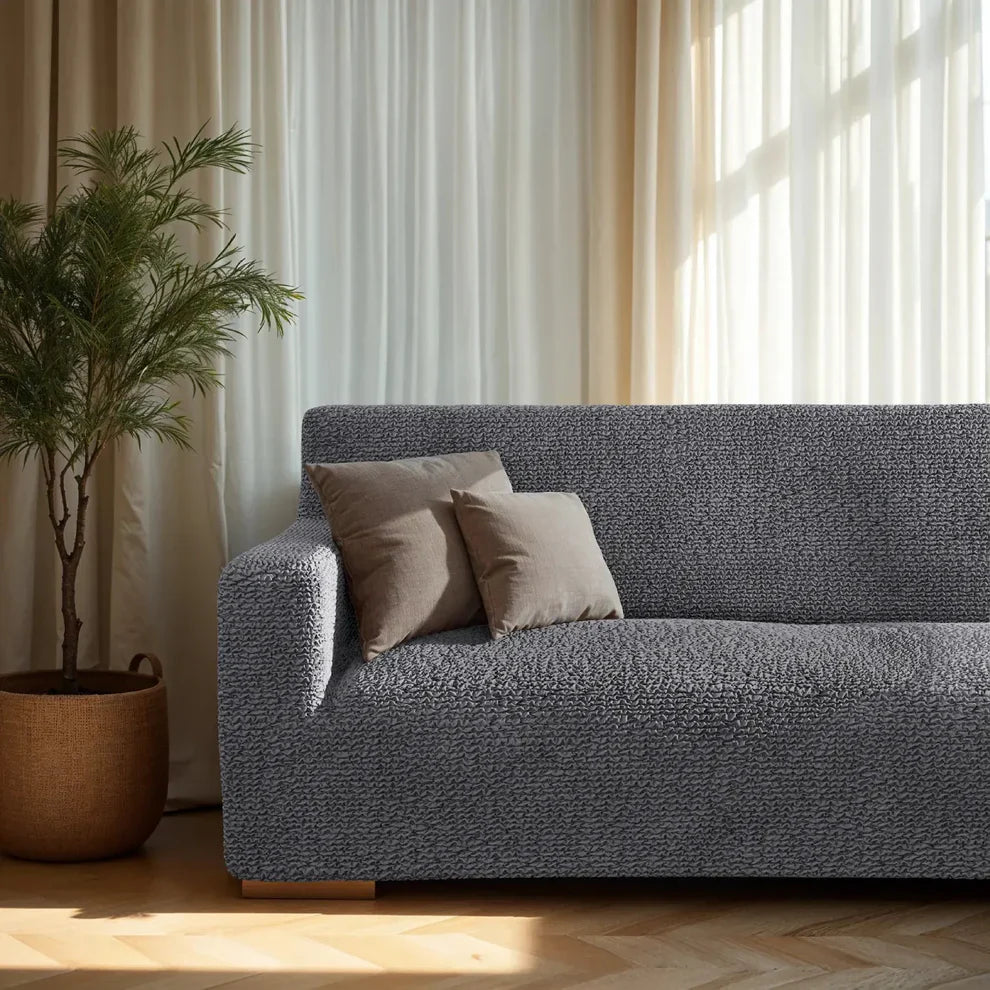 Dark Gray Microfibra Sofa Slipcover