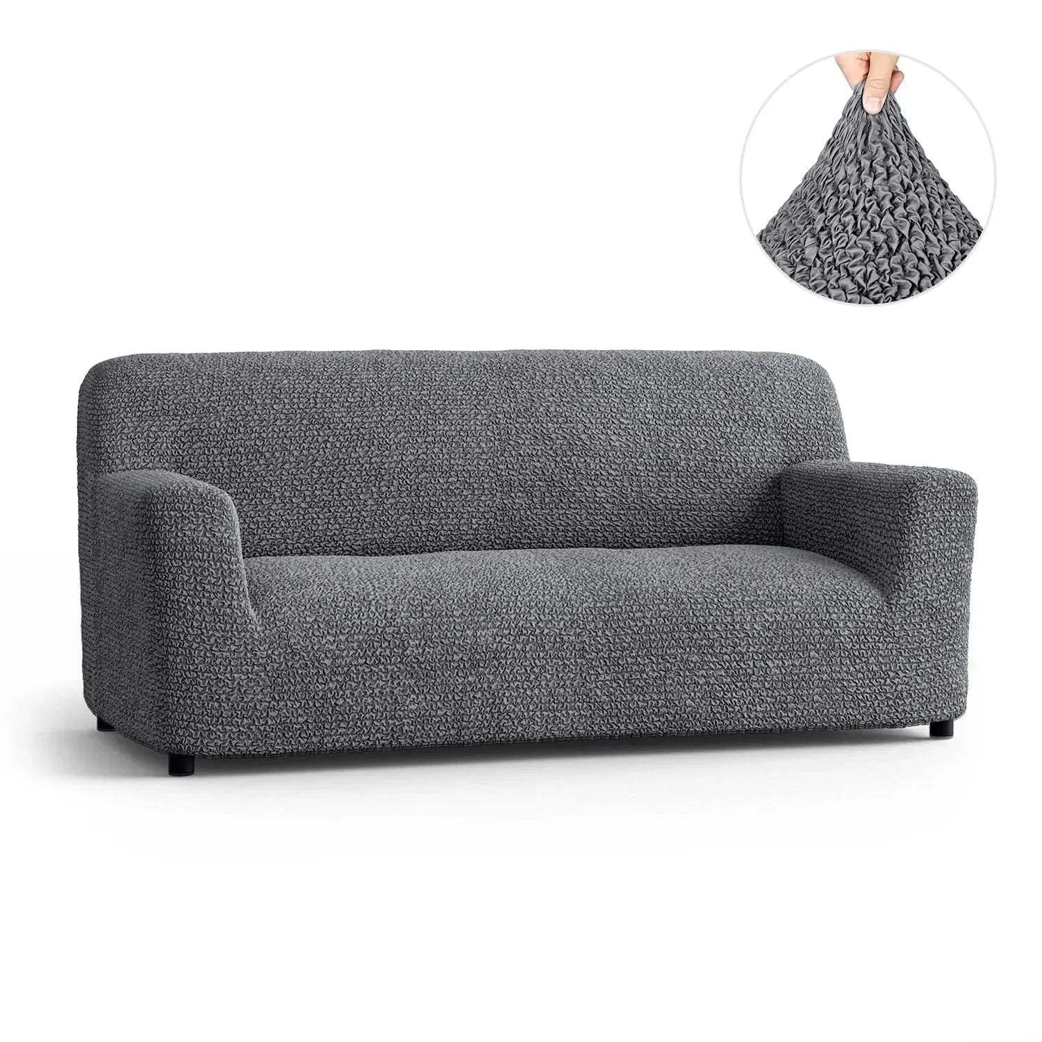 Dark Gray Microfibra Sofa Slipcover