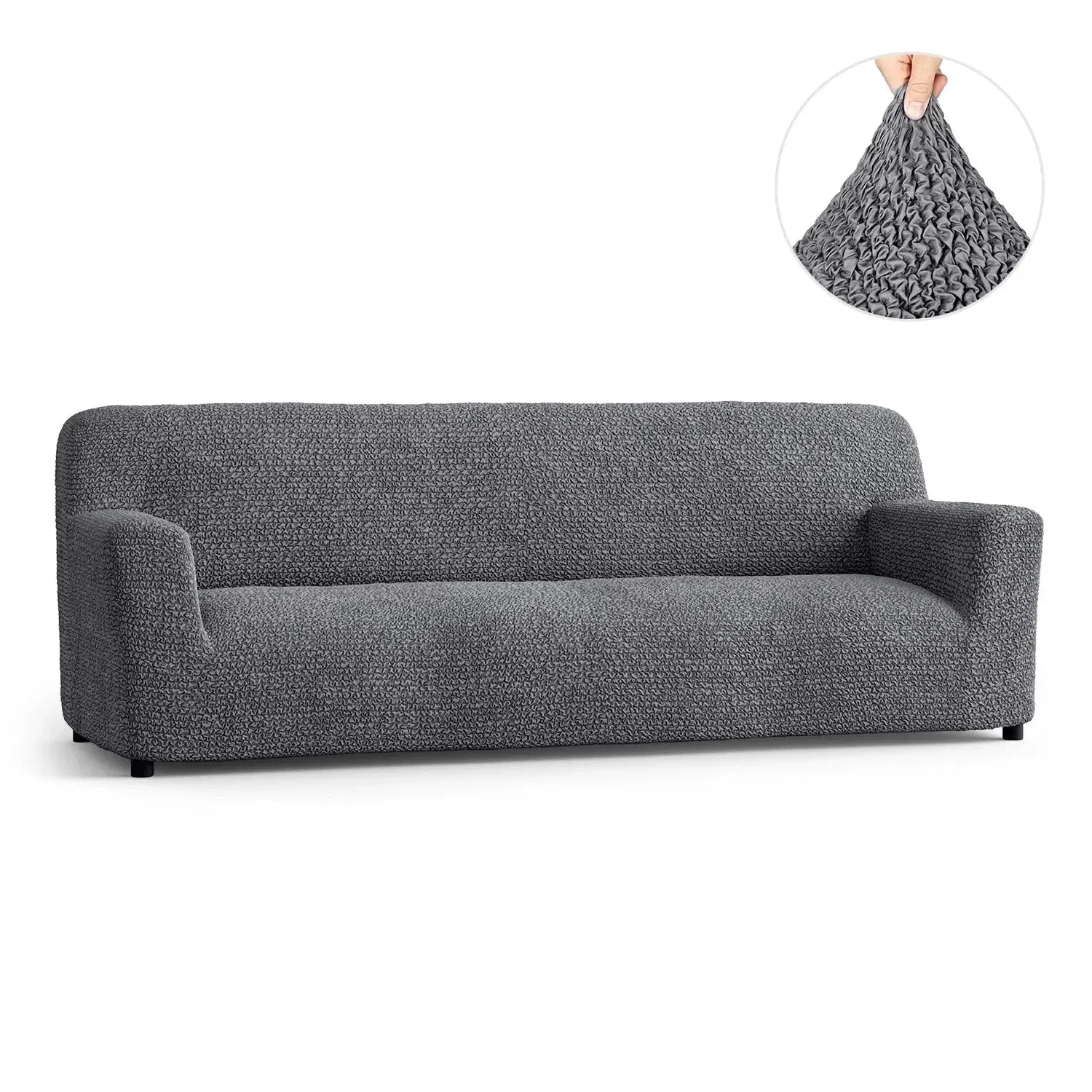 Dark Gray Microfibra Sofa Slipcover