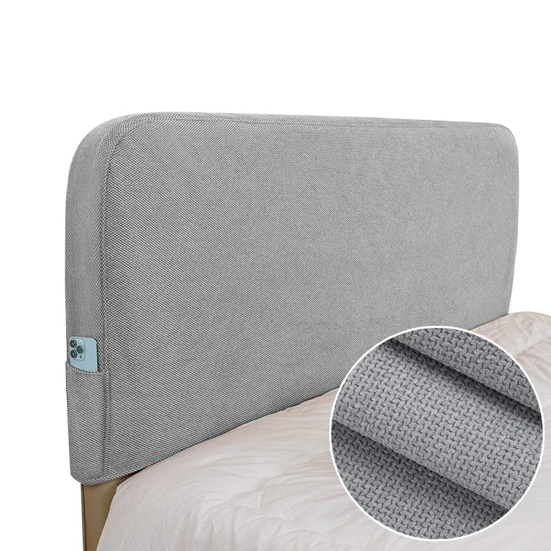 Bed Headboard Cover | Elara Basic - Medium Gray