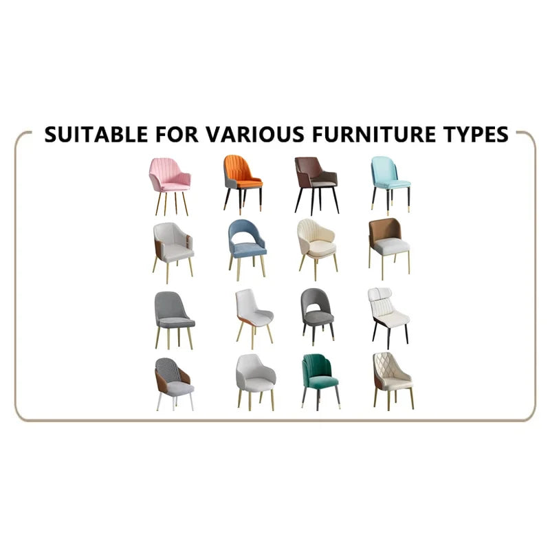 Custom Dining Chair Cover | Sienna Velour - Cocoa Truffle